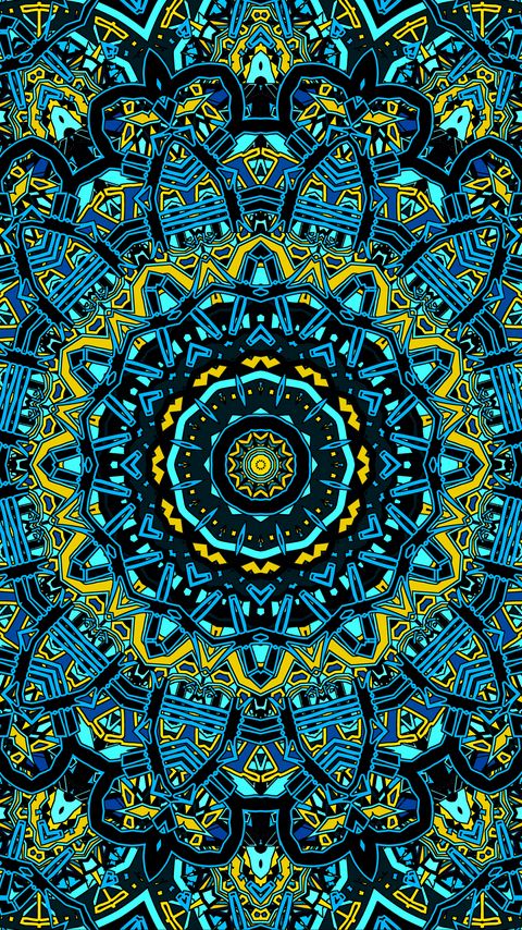 Download wallpaper 2160x3840 fractal, stripes, bend, shapes, abstraction, blue samsung galaxy s4, s5, note, sony xperia z, z1, z2, z3, htc one, lenovo vibe hd background