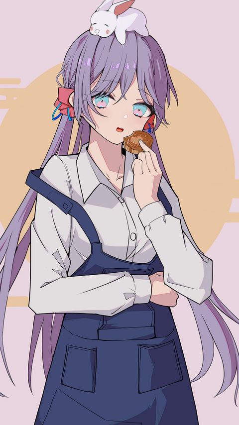 Download wallpaper 2160x3840 girl, cookies, anime samsung galaxy s4, s5, note, sony xperia z, z1, z2, z3, htc one, lenovo vibe hd background