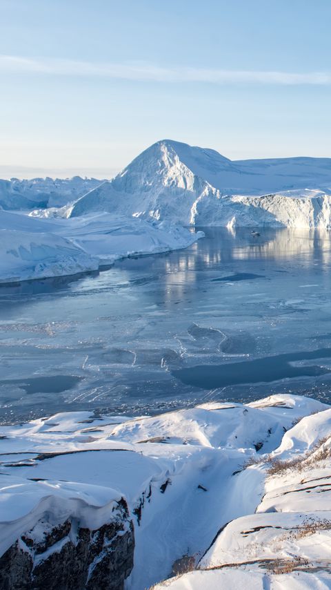 Download wallpaper 2160x3840 glacier, ice, snow samsung galaxy s4, s5, note, sony xperia z, z1, z2, z3, htc one, lenovo vibe hd background