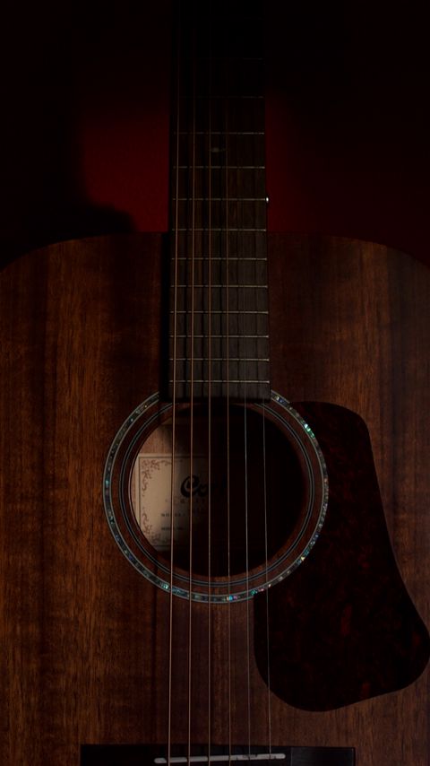 Download wallpaper 2160x3840 guitar, strings, music, dark samsung galaxy s4, s5, note, sony xperia z, z1, z2, z3, htc one, lenovo vibe hd background