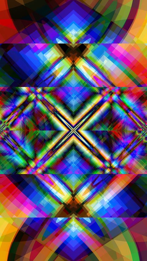 Download wallpaper 2160x3840 kaleidoscope, figures, abstraction, bright samsung galaxy s4, s5, note, sony xperia z, z1, z2, z3, htc one, lenovo vibe hd background
