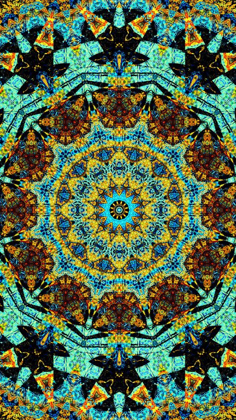 Download wallpaper 2160x3840 kaleidoscope, lines, shapes, abstraction, fractal samsung galaxy s4, s5, note, sony xperia z, z1, z2, z3, htc one, lenovo vibe hd background
