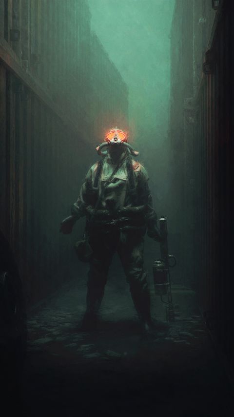 Download wallpaper 2160x3840 man, diver, underwater, art samsung galaxy s4, s5, note, sony xperia z, z1, z2, z3, htc one, lenovo vibe hd background