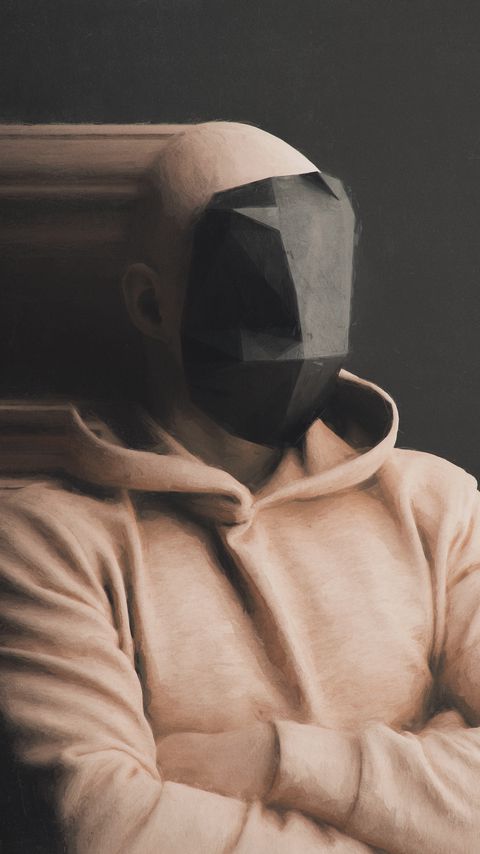 Download wallpaper 2160x3840 man, mask, art samsung galaxy s4, s5, note, sony xperia z, z1, z2, z3, htc one, lenovo vibe hd background
