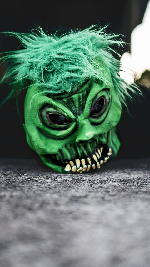 Download wallpaper 2160x3840 mask, monster, asphalt, blur samsung galaxy s4, s5, note, sony xperia z, z1, z2, z3, htc one, lenovo vibe hd background