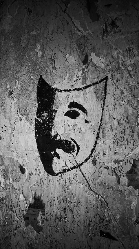 Download wallpaper 2160x3840 mask, surface, spots, cranny, dark samsung galaxy s4, s5, note, sony xperia z, z1, z2, z3, htc one, lenovo vibe hd background