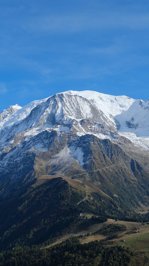 Download wallpaper 2160x3840 mountain, snow, slope, trees samsung galaxy s4, s5, note, sony xperia z, z1, z2, z3, htc one, lenovo vibe hd background