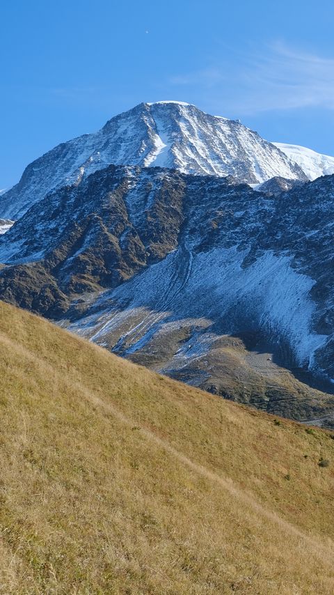 Download wallpaper 2160x3840 mountains, snow, slope, relief samsung galaxy s4, s5, note, sony xperia z, z1, z2, z3, htc one, lenovo vibe hd background