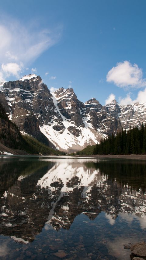 Download wallpaper 2160x3840 mountains, snow, trees, slope samsung galaxy s4, s5, note, sony xperia z, z1, z2, z3, htc one, lenovo vibe hd background