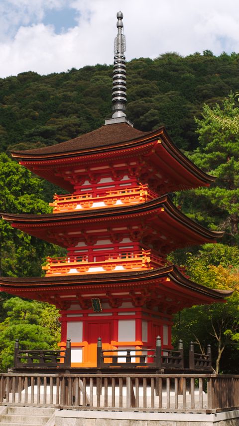 Download wallpaper 2160x3840 pagoda, building, trees samsung galaxy s4, s5, note, sony xperia z, z1, z2, z3, htc one, lenovo vibe hd background