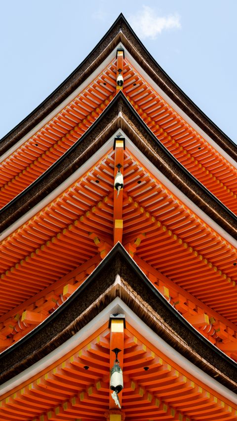 Download wallpaper 2160x3840 pagoda, roof, bell samsung galaxy s4, s5, note, sony xperia z, z1, z2, z3, htc one, lenovo vibe hd background