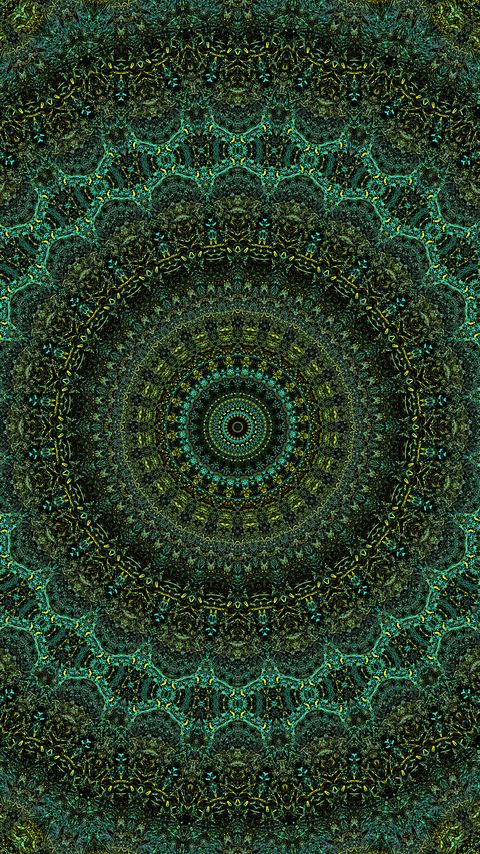 Download wallpaper 2160x3840 pattern, fractal, circles, abstraction, green samsung galaxy s4, s5, note, sony xperia z, z1, z2, z3, htc one, lenovo vibe hd background