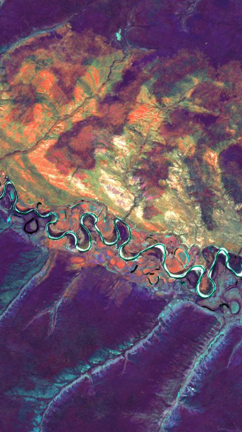 Download wallpaper 2160x3840 river, landscape, relief, aerial view samsung galaxy s4, s5, note, sony xperia z, z1, z2, z3, htc one, lenovo vibe hd background