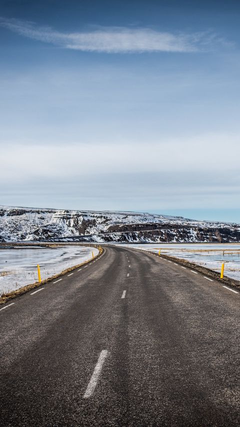 Download wallpaper 2160x3840 road, plain, snow, hill samsung galaxy s4, s5, note, sony xperia z, z1, z2, z3, htc one, lenovo vibe hd background