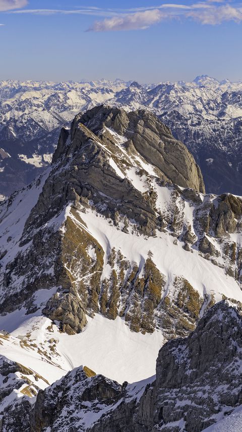 Download wallpaper 2160x3840 rocks, slope, snow, landscape samsung galaxy s4, s5, note, sony xperia z, z1, z2, z3, htc one, lenovo vibe hd background