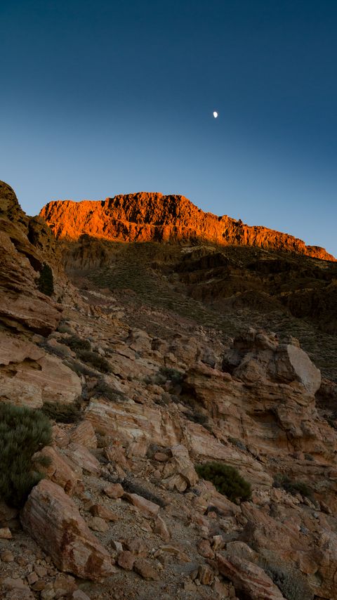 Download wallpaper 2160x3840 rocks, stones, moon, nature samsung galaxy s4, s5, note, sony xperia z, z1, z2, z3, htc one, lenovo vibe hd background