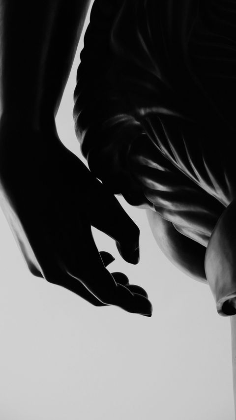 Download wallpaper 2160x3840 sculpture, hand, dark samsung galaxy s4, s5, note, sony xperia z, z1, z2, z3, htc one, lenovo vibe hd background