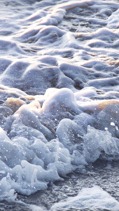Download wallpaper 2160x3840 sea, foam, splashes, nature samsung galaxy s4, s5, note, sony xperia z, z1, z2, z3, htc one, lenovo vibe hd background