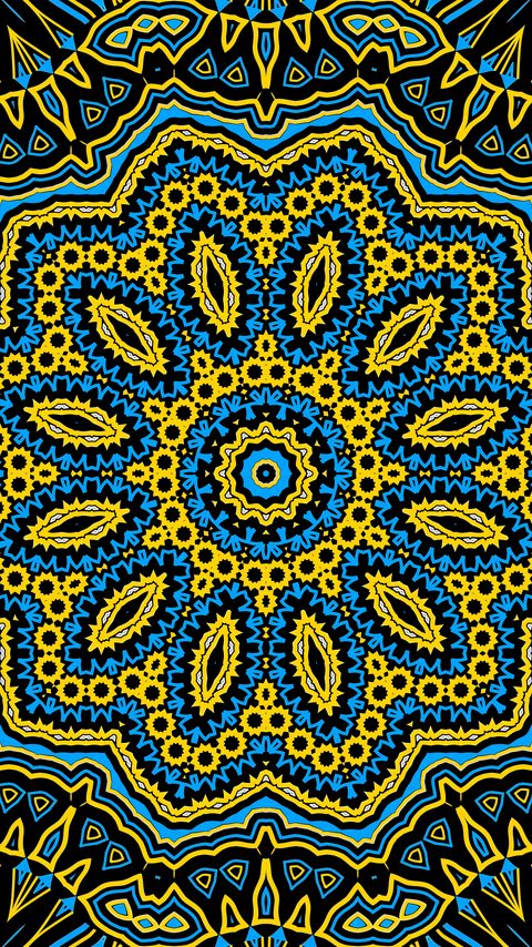 Download wallpaper 2160x3840 shapes, pattern, fractal, abstraction, yellow, blue samsung galaxy s4, s5, note, sony xperia z, z1, z2, z3, htc one, lenovo vibe hd background