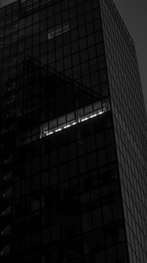 Download wallpaper 2160x3840 skyscraper, building, light, windows, black samsung galaxy s4, s5, note, sony xperia z, z1, z2, z3, htc one, lenovo vibe hd background