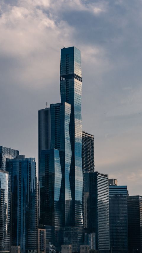 Download wallpaper 2160x3840 skyscrapers, buildings, architecture, city, chicago samsung galaxy s4, s5, note, sony xperia z, z1, z2, z3, htc one, lenovo vibe hd background