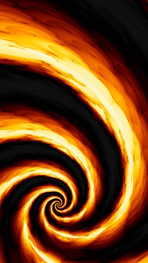 Download wallpaper 2160x3840 spiral, funnel, abstraction, yellow, black samsung galaxy s4, s5, note, sony xperia z, z1, z2, z3, htc one, lenovo vibe hd background