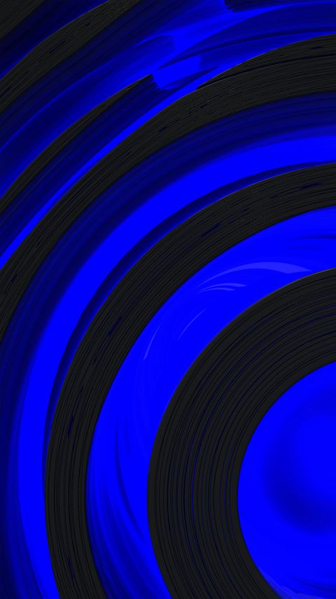 Download wallpaper 2160x3840 stripes, circles, dots, abstraction, black, blue hd background