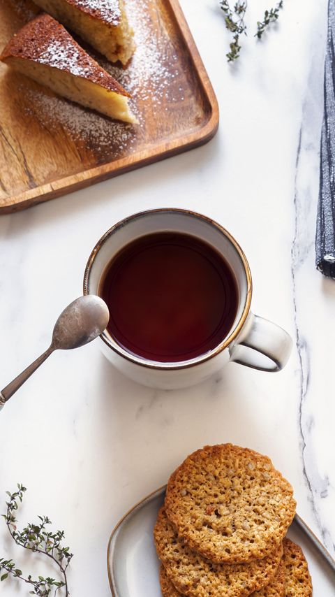 Download wallpaper 2160x3840 tea, cookies, pie, dessert, breakfast samsung galaxy s4, s5, note, sony xperia z, z1, z2, z3, htc one, lenovo vibe hd background