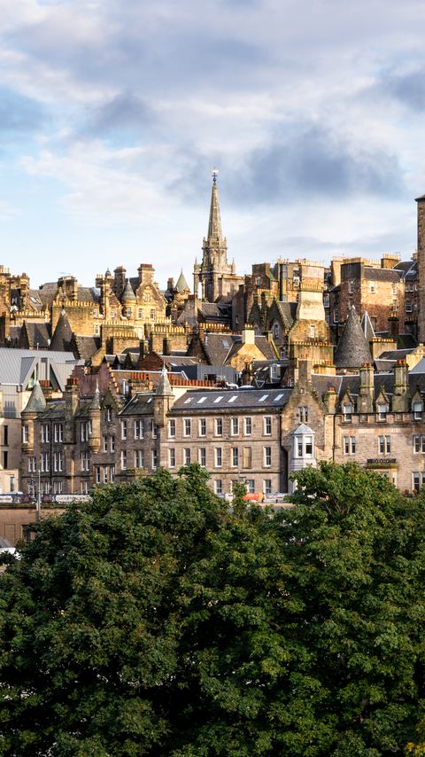 Download wallpaper 2160x3840 tower, buildings, roofs, architecture, trees, city samsung galaxy s4, s5, note, sony xperia z, z1, z2, z3, htc one, lenovo vibe hd background