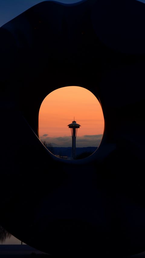 Download wallpaper 2160x3840 tower, view, twilight, dark samsung galaxy s4, s5, note, sony xperia z, z1, z2, z3, htc one, lenovo vibe hd background
