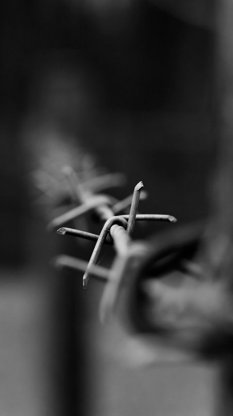 Download wallpaper 2160x3840 wire, metal, black and white samsung galaxy s4, s5, note, sony xperia z, z1, z2, z3, htc one, lenovo vibe hd background